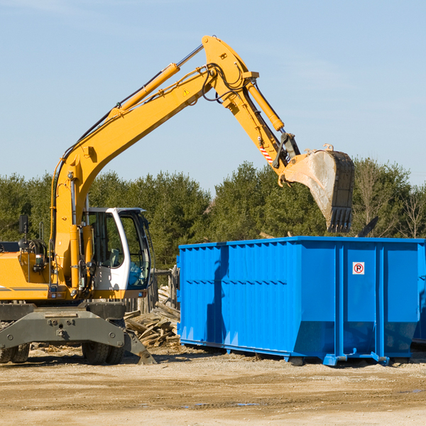 are there any restrictions on where a residential dumpster can be placed in Boswell OK